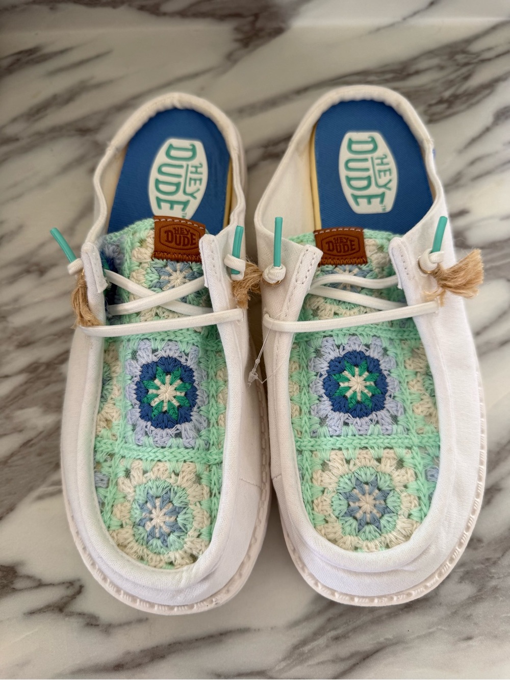 NWOT ✨Hey Dude Wendy Slip Cottage Crochet Loafer